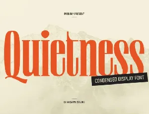 Quietness font