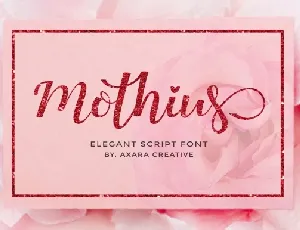 Mothius Calligraphy Script font