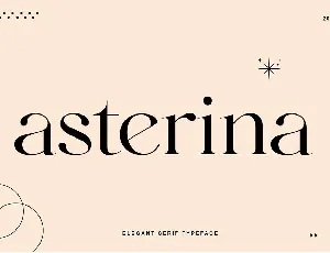 Asterina font