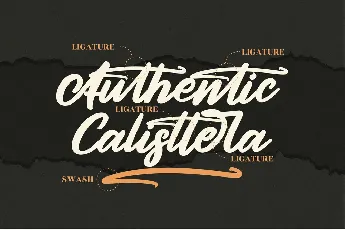 Authentic Calisttera font