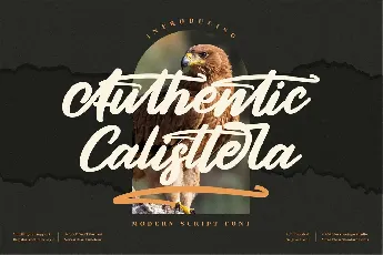 Authentic Calisttera font