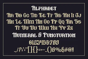 Block Black font