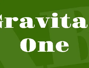 Gravitas One font