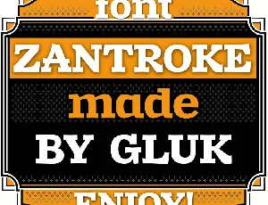 Zantroke font