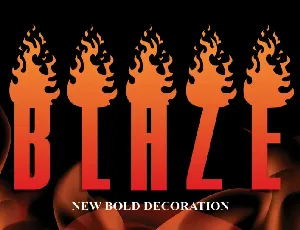 Blaze Display font