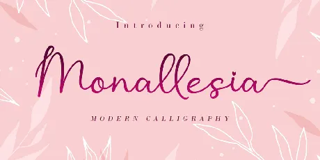 Monallesia Script font