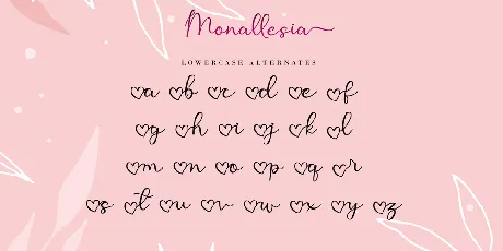 Monallesia Script font