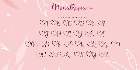 Monallesia Script font