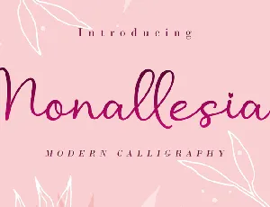 Monallesia Script font