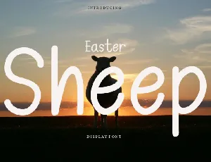 Easter Sheep font