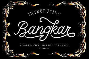 Bangkar Script font