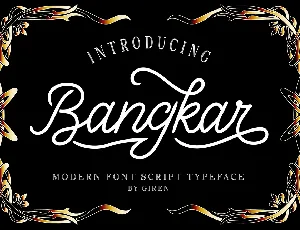 Bangkar Script font