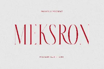 Meksron font