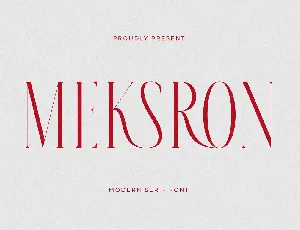 Meksron font