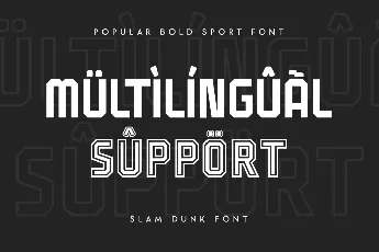 Slam Dunk font