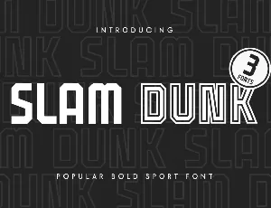 Slam Dunk font