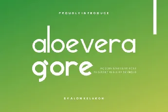 Aloevera Gore font