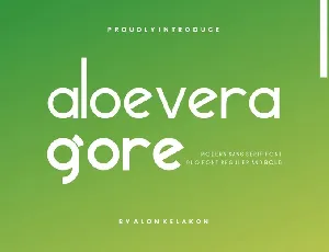 Aloevera Gore font