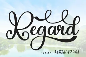 Regard Calligraphy font