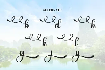 Regard Calligraphy font