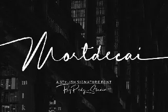 Mortdecai Signature font