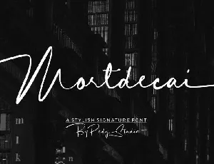 Mortdecai Signature font