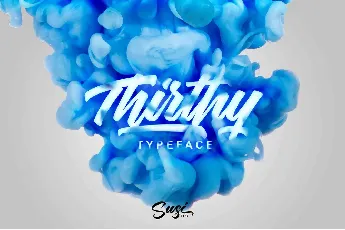 Thirthy Typeface Free Download font