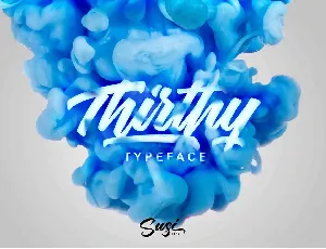 Thirthy Typeface Free Download font