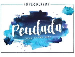 Peudada Script Free font