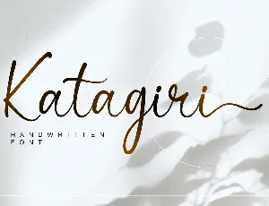 Katagiri font