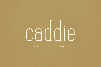 Caddie font