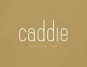 Caddie font