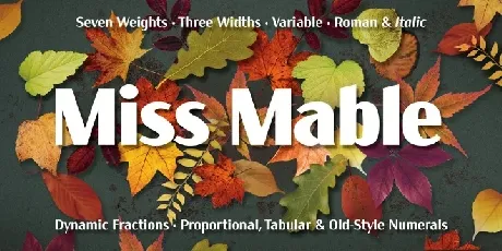 Miss Mable Family font