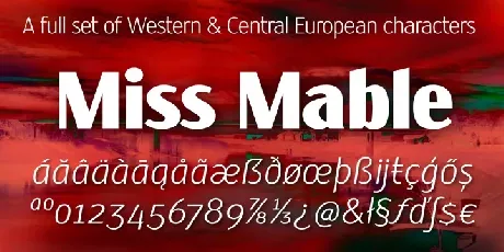 Miss Mable Family font