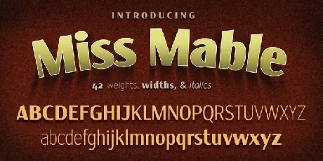 Miss Mable Family font