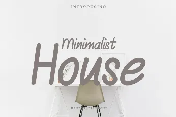 Minimalist House font