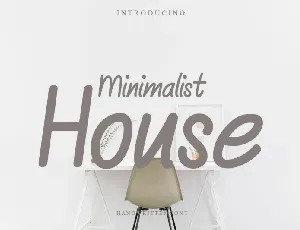 Minimalist House font