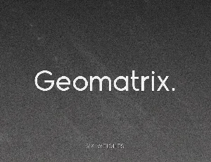 Geomatrix Family font