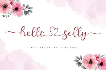 Hello Selly Calligraphy font