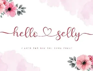 Hello Selly Calligraphy font