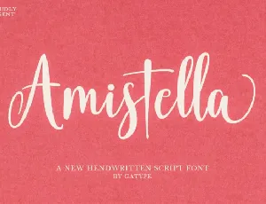 Amistella font