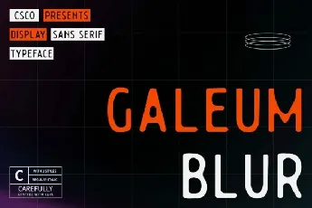 Galeum Blur font