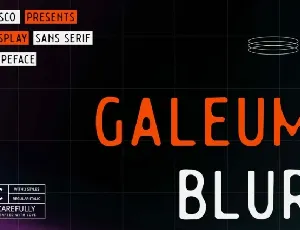 Galeum Blur font