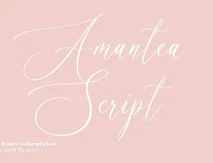 Amantea Script font