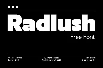 Radlush font