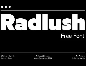 Radlush font