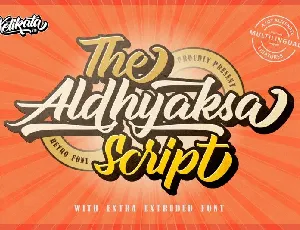 Aldhyaksa Script font