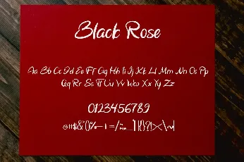 Black Rose font