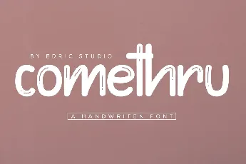 Comethru Demo font