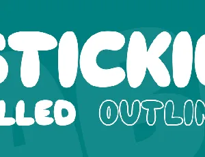 Stickie font